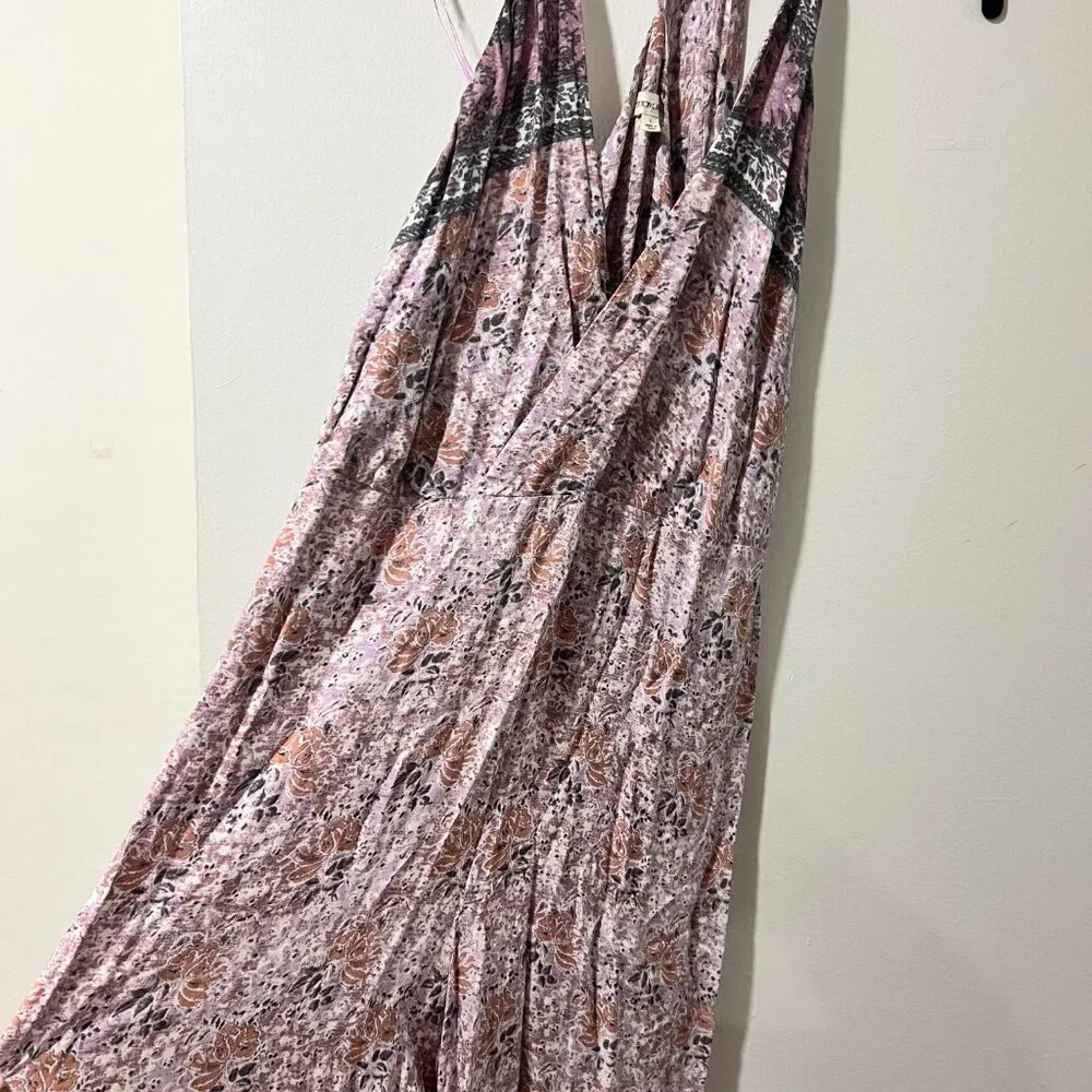 🌸 Cotton Candy LA Floral Boho Jumpsuit - Size L (Fits M/L) 🌸